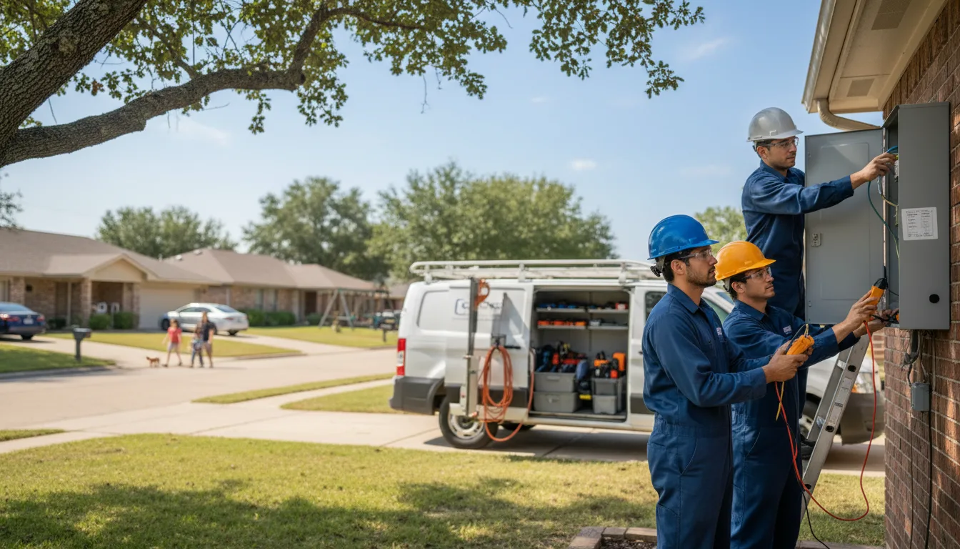 Certified electrician providing emergency electrical services in Mclean, NE